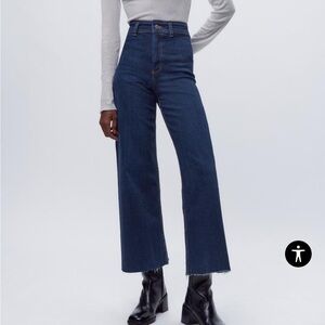 Zara Marine Straight Jeans in Indigo size 38 (US 6) NWT